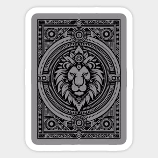 Majestic Zodiac Leo meets the Lion of Judah: A Fusion of Astrology and Reggae Sticker